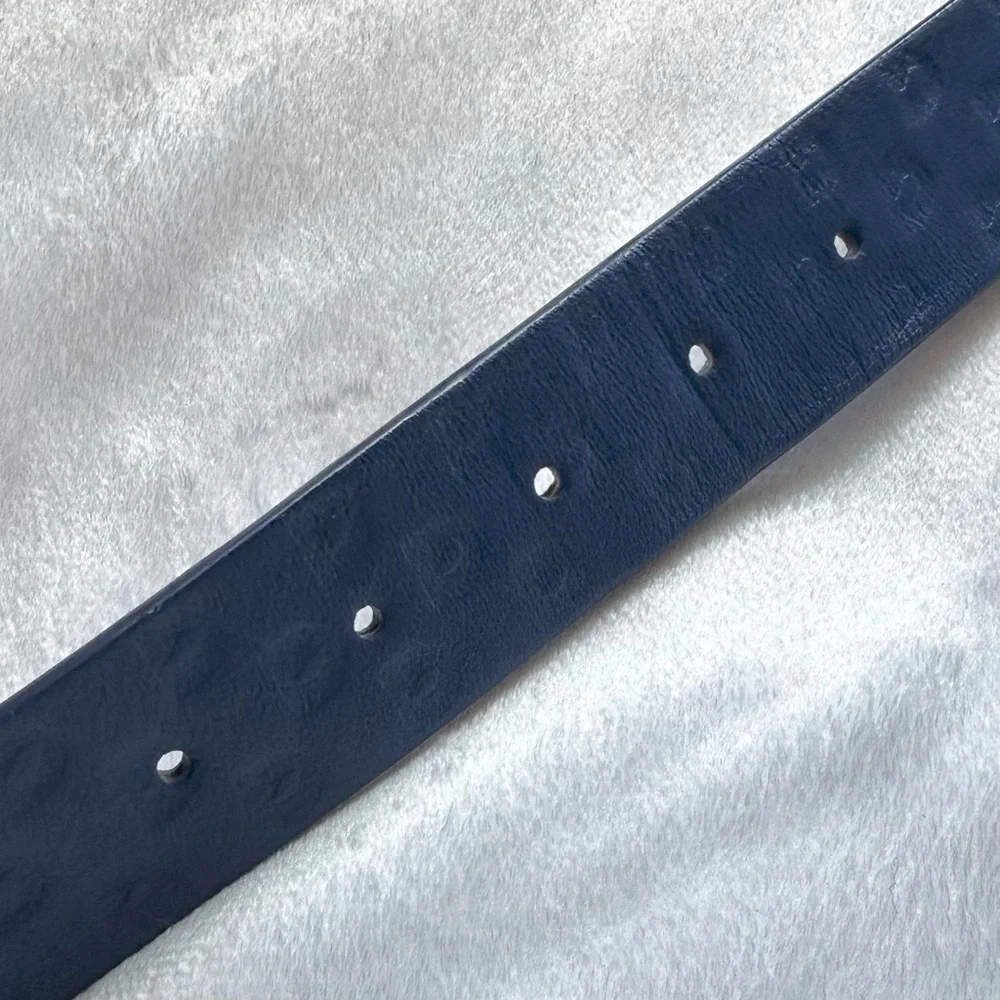 Devon Halsey Womens Royal Blue Leather Golf Belt Small embossed logo Limited Ed